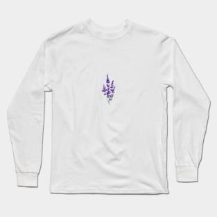 Watercolor Lavender Long Sleeve T-Shirt